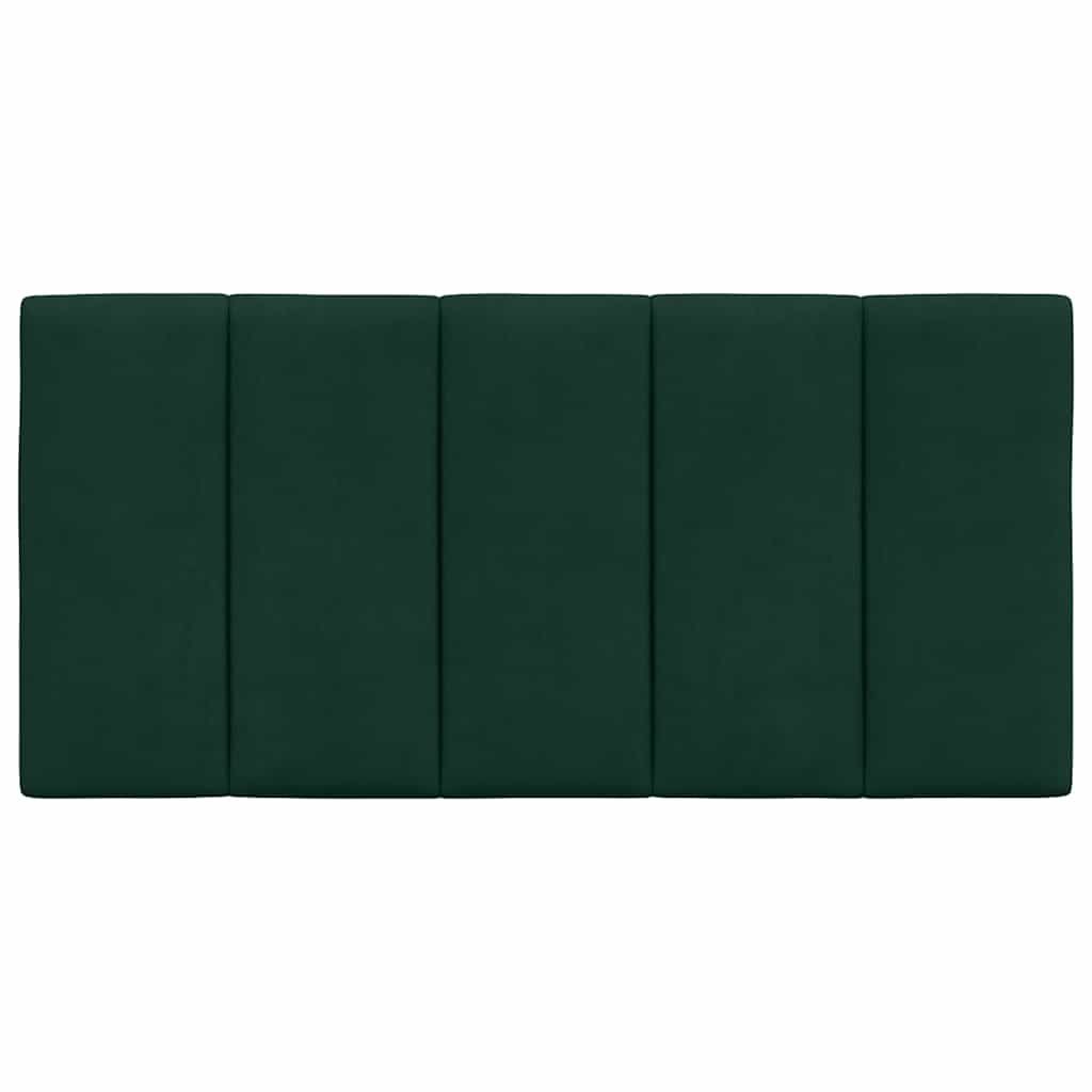 Kopfteil-Kissen "Hanko" Dunkelgrün 100 cm Samt