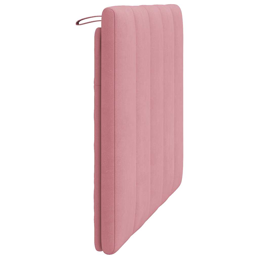 Kopfteil-Kissen "Hanko" Rosa 100 cm Samt