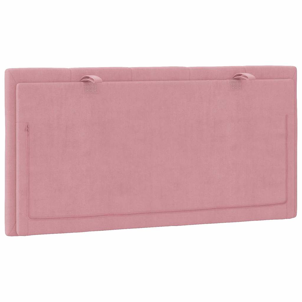 Kopfteil-Kissen "Hanko" Rosa 100 cm Samt