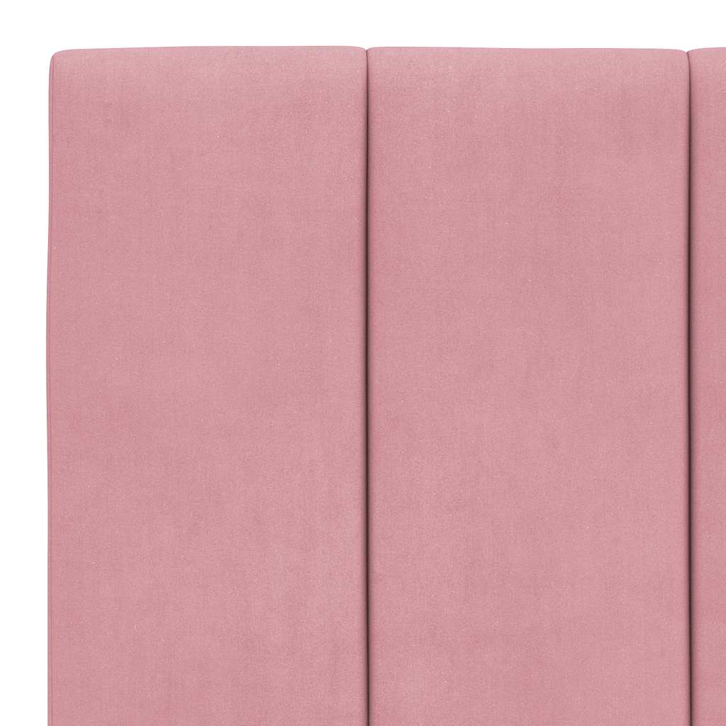 Kopfteil-Kissen "Hanko" Rosa 100 cm Samt