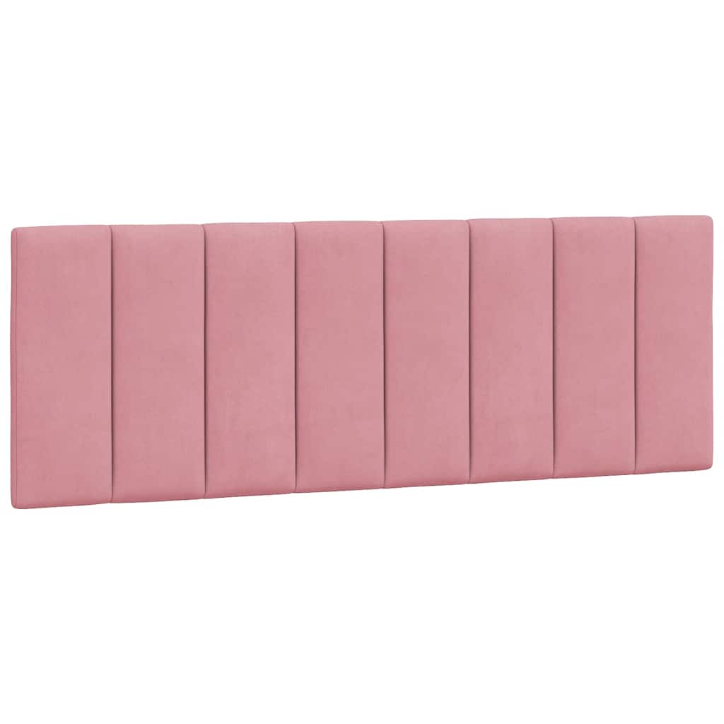 Kopfteil-Kissen "Hanko" Rosa 120 cm Samt