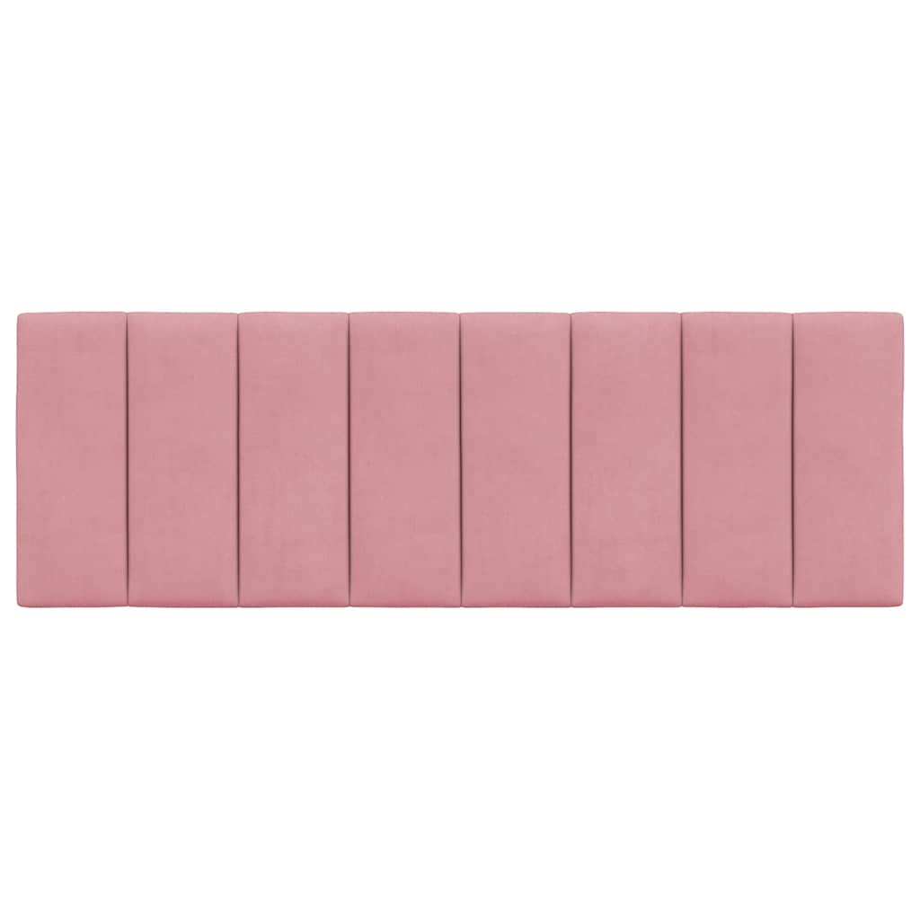 Kopfteil-Kissen "Hanko" Rosa 120 cm Samt