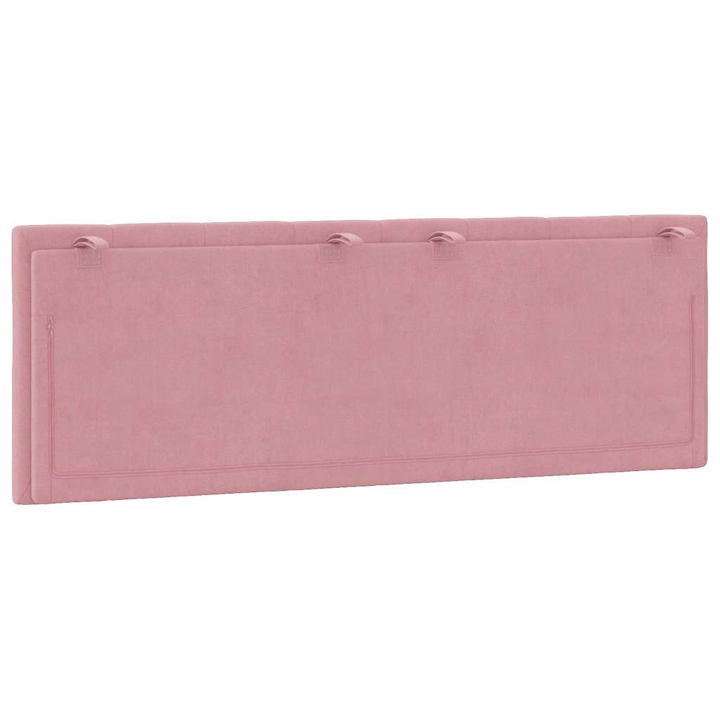 Kopfteil-Kissen "Hanko" Rosa 120 cm Samt