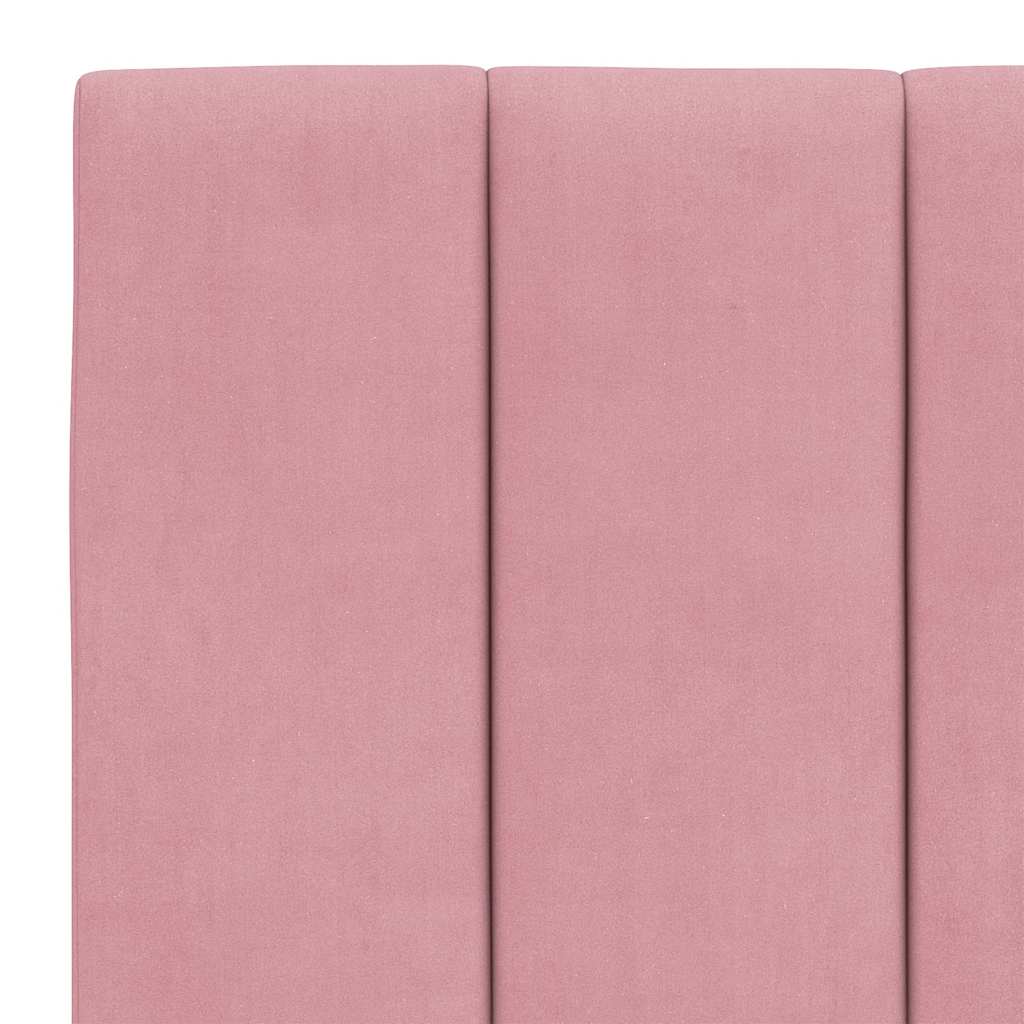 Kopfteil-Kissen "Hanko" Rosa 120 cm Samt