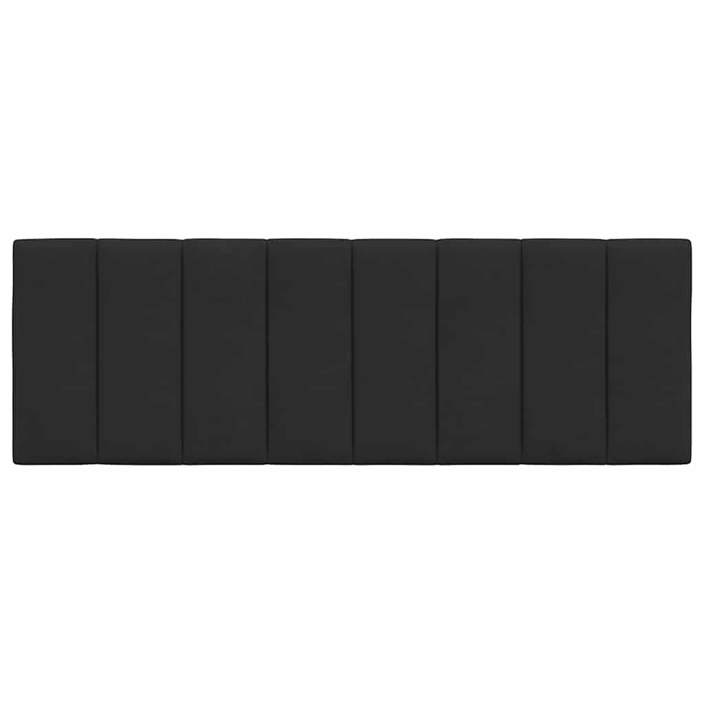 Kopfteil-Kissen "Hanko" Schwarz 140 cm Samt