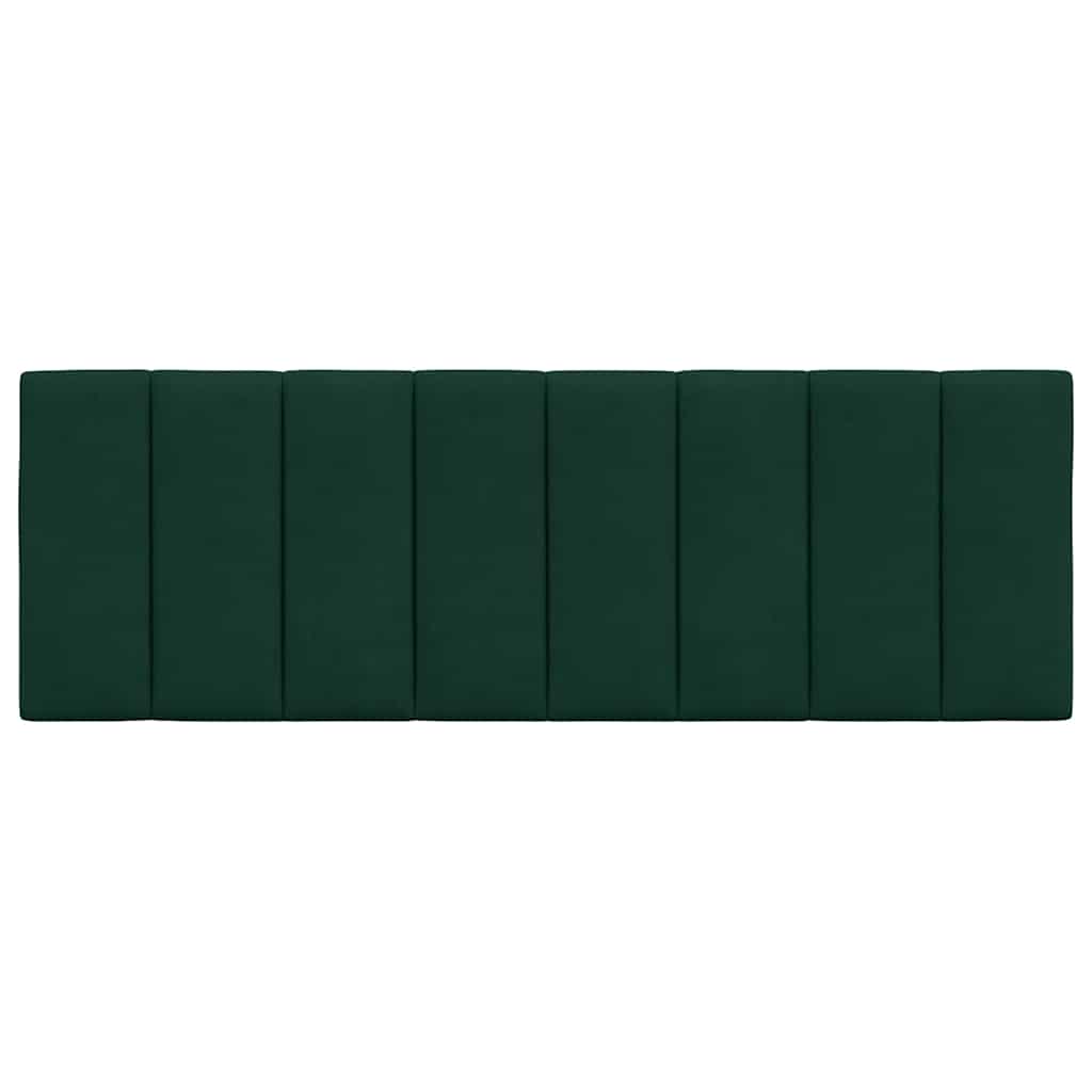 Kopfteil-Kissen "Hanko" Dunkelgrün 140 cm Samt