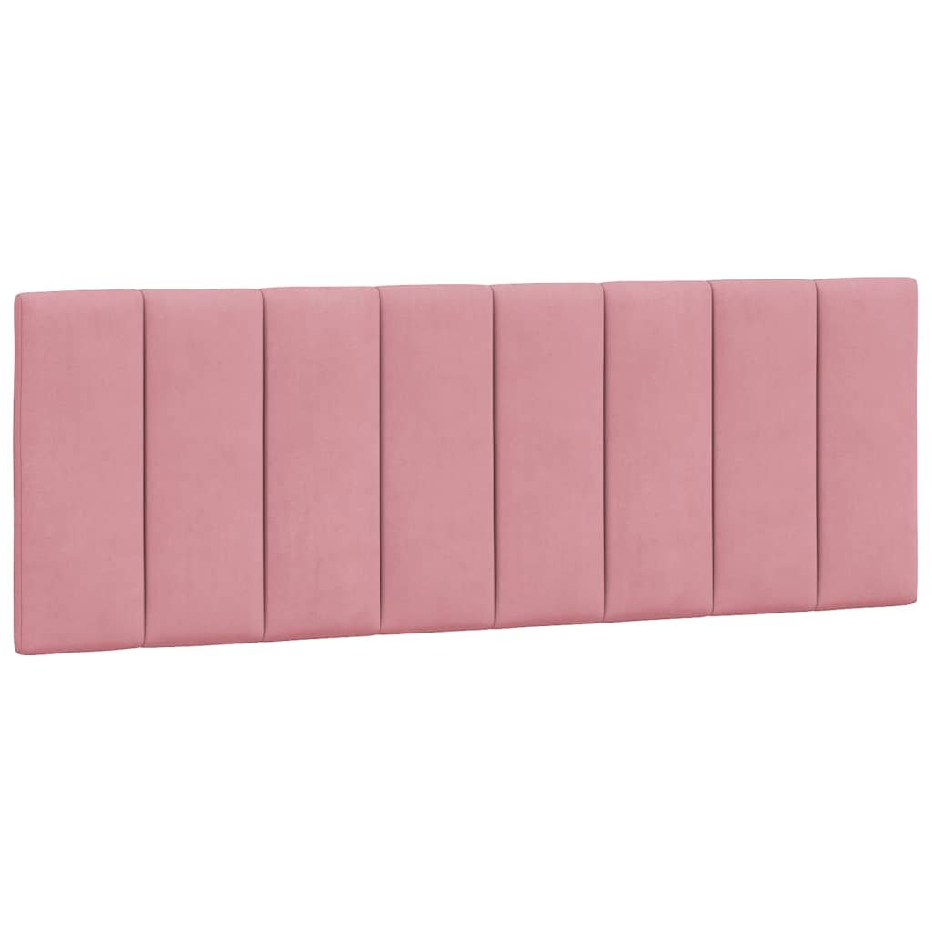 Kopfteil-Kissen "Hanko" Rosa 140 cm Samt