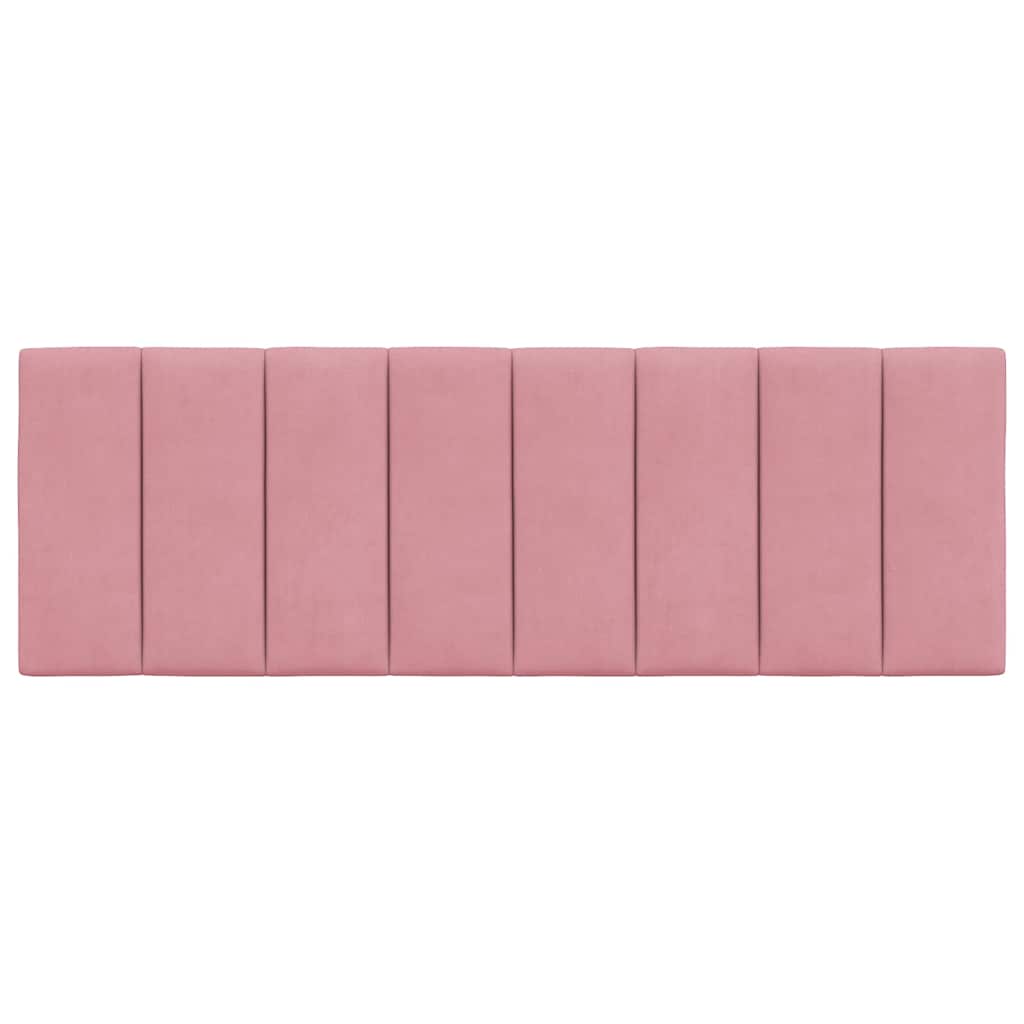 Kopfteil-Kissen "Hanko" Rosa 140 cm Samt
