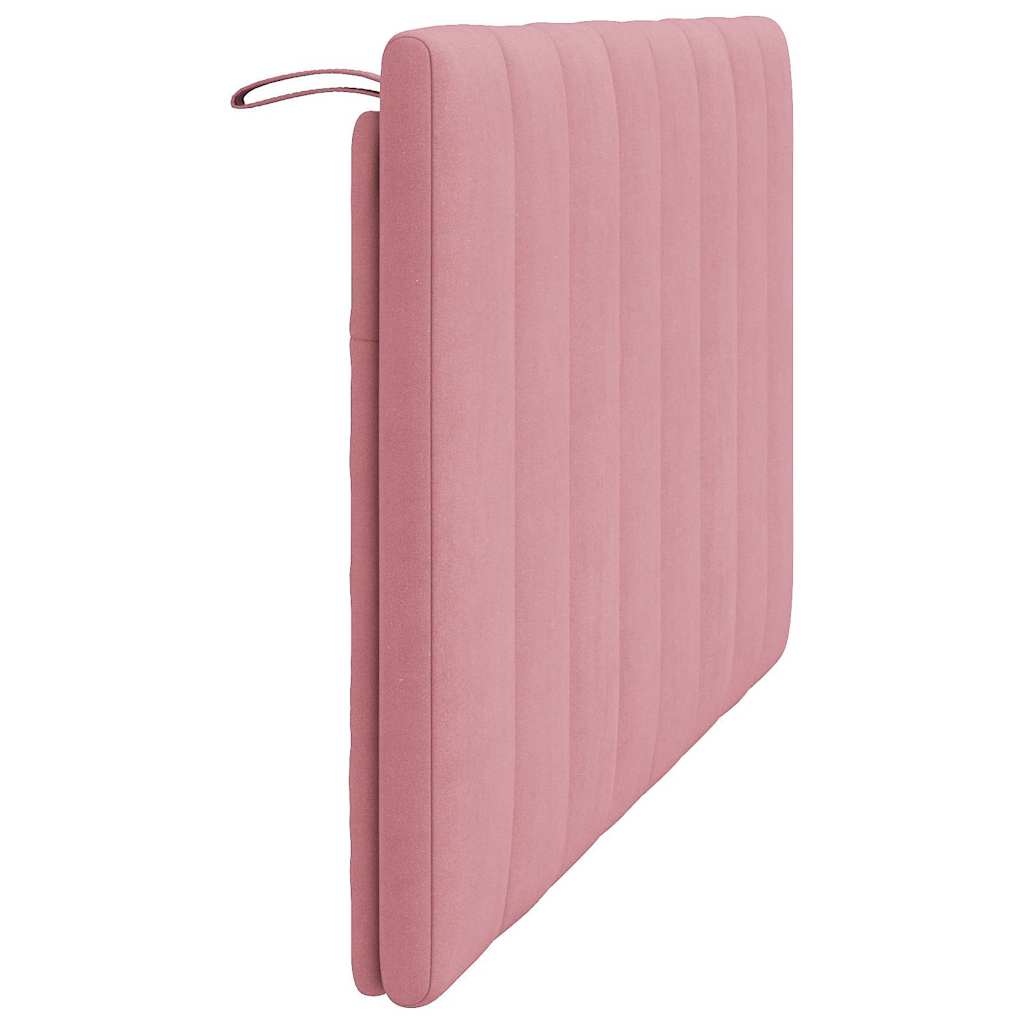 Kopfteil-Kissen "Hanko" Rosa 140 cm Samt