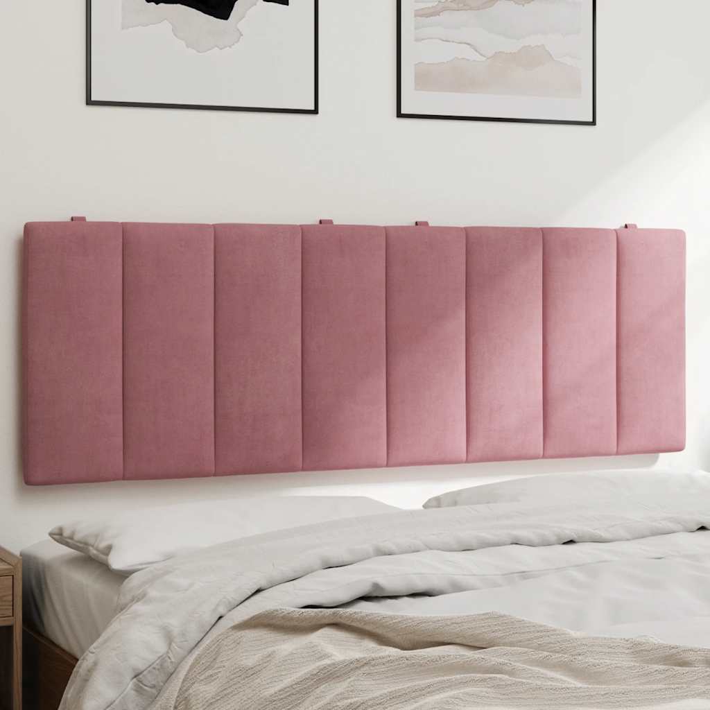 Kopfteil-Kissen "Hanko" Rosa 140 cm Samt