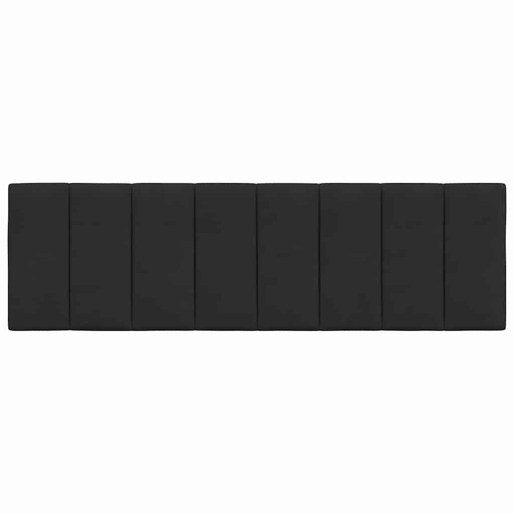 Kopfteil-Kissen "Hanko" Schwarz 160 cm Samt
