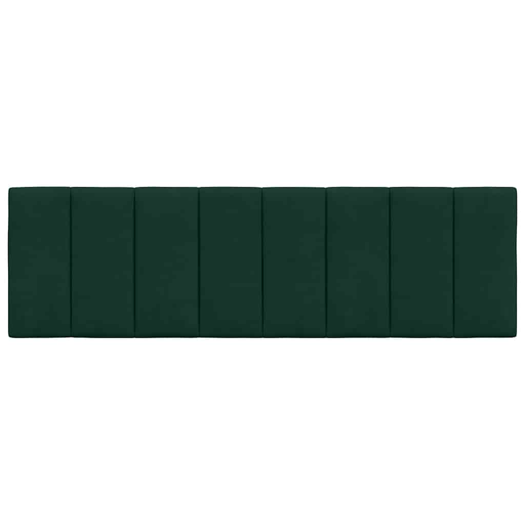 Kopfteil-Kissen "Hanko" Dunkelgrün 160 cm Samt