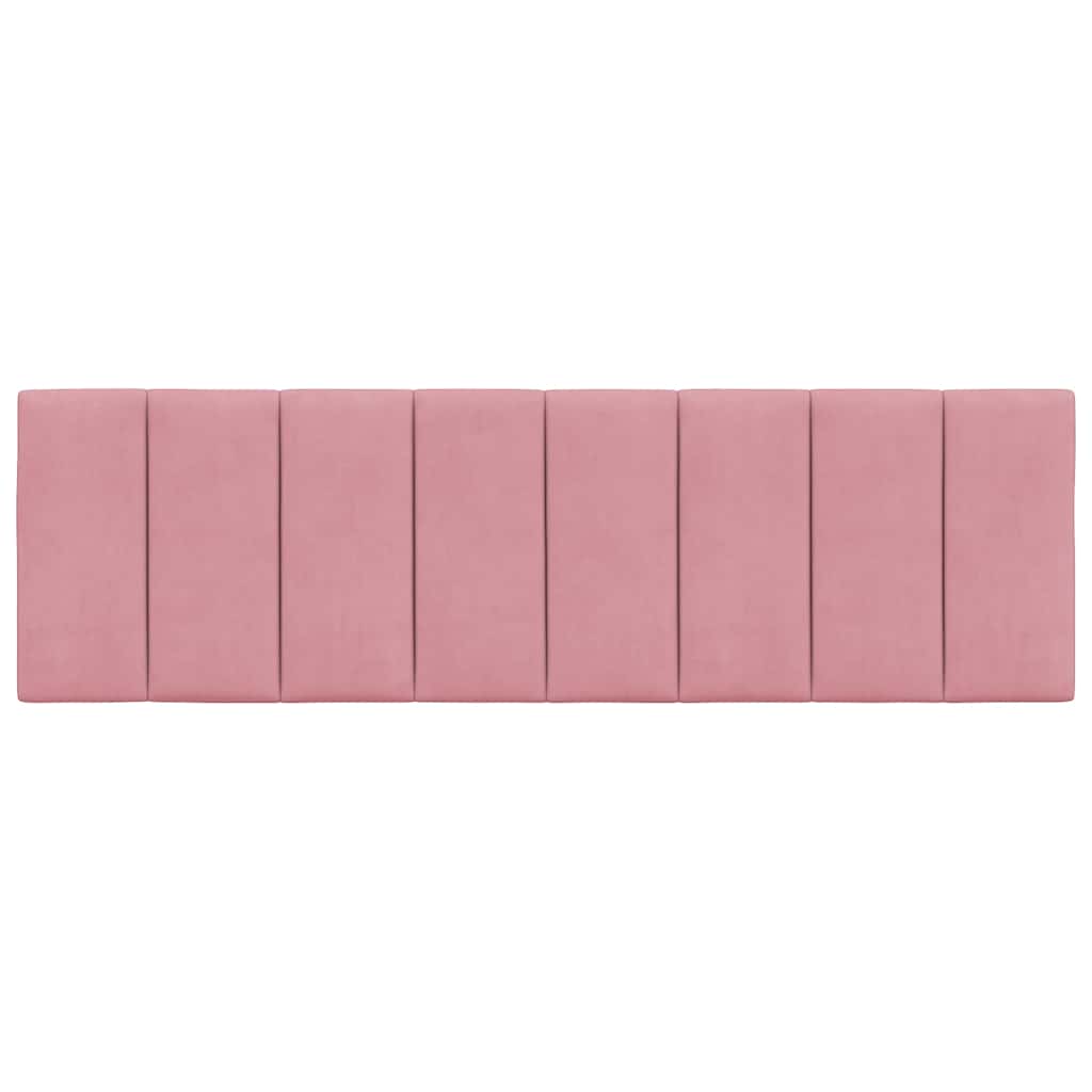 Kopfteil-Kissen "Hanko" Rosa 160 cm Samt