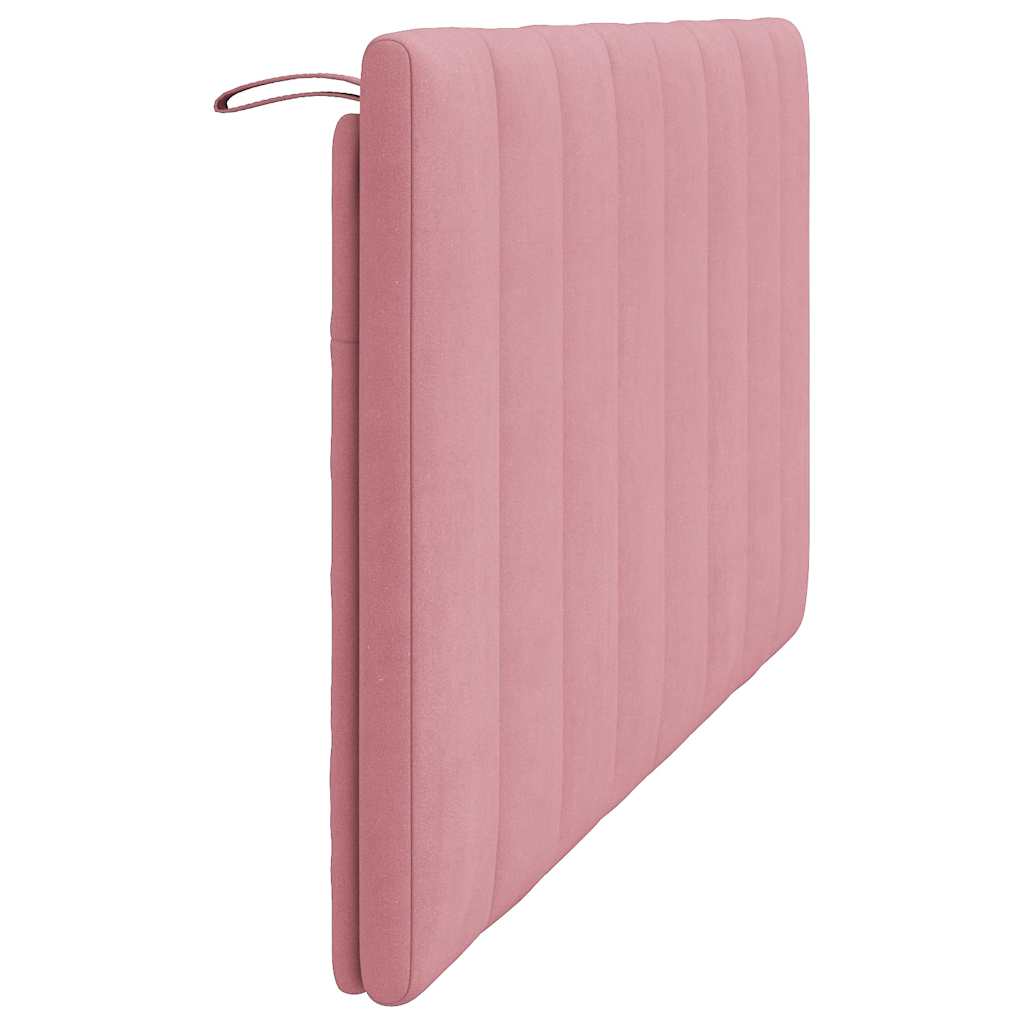 Kopfteil-Kissen "Hanko" Rosa 160 cm Samt