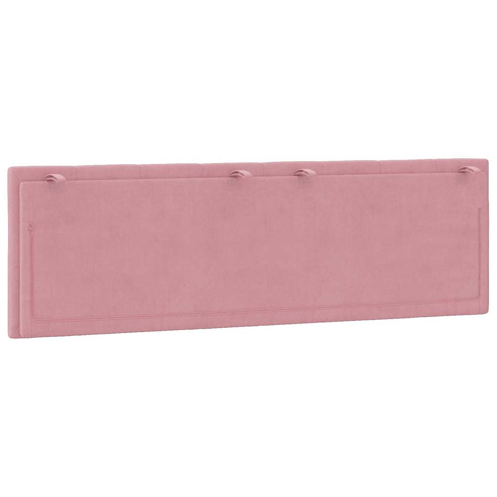 Kopfteil-Kissen "Hanko" Rosa 160 cm Samt
