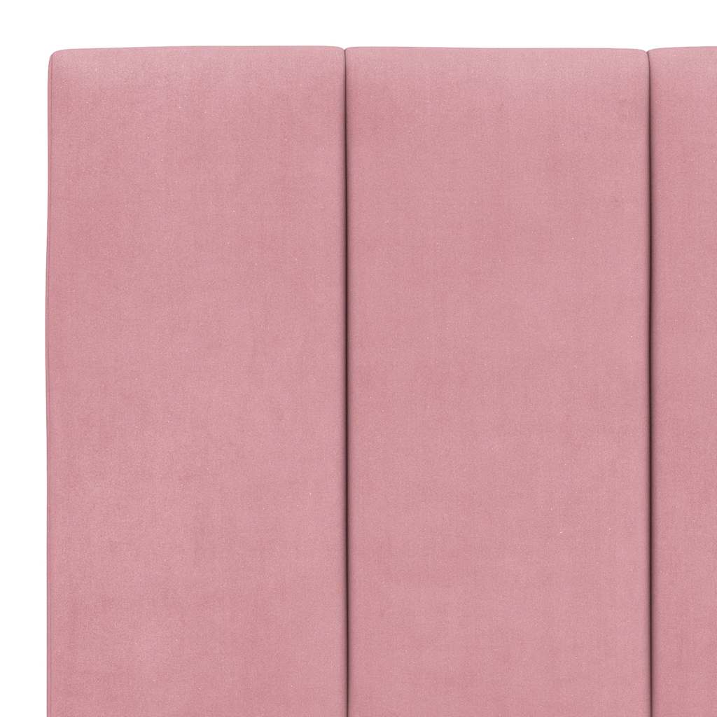 Kopfteil-Kissen "Hanko" Rosa 160 cm Samt