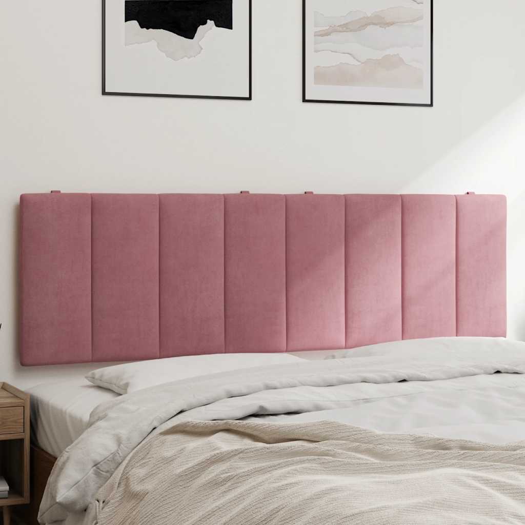 Kopfteil-Kissen "Hanko" Rosa 160 cm Samt