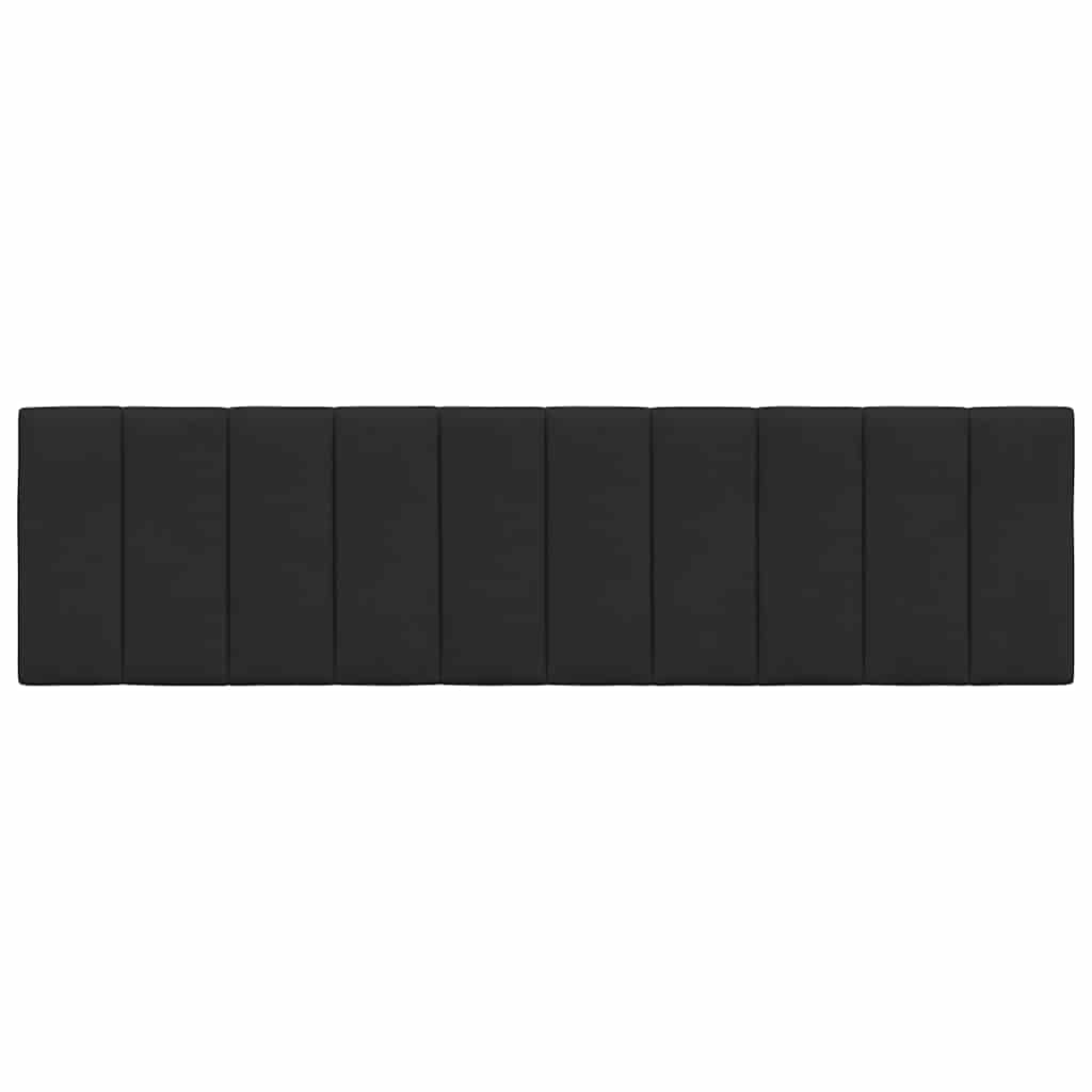 Kopfteil-Kissen "Hanko" Schwarz 180 cm Samt