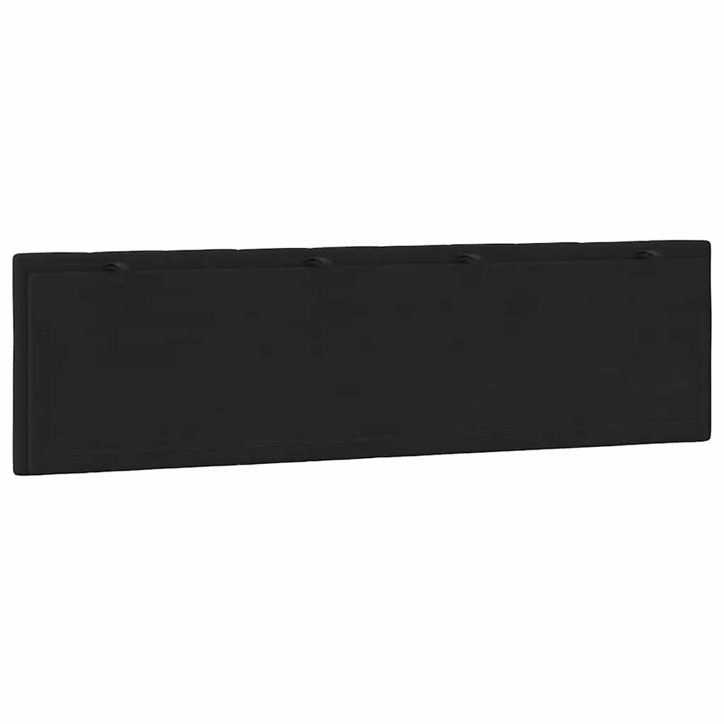 Kopfteil-Kissen "Hanko" Schwarz 180 cm Samt