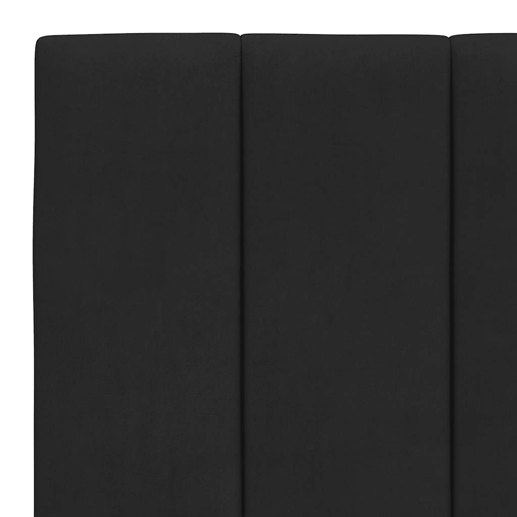 Kopfteil-Kissen "Hanko" Schwarz 180 cm Samt