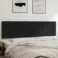 Kopfteil-Kissen "Hanko" Schwarz 180 cm Samt