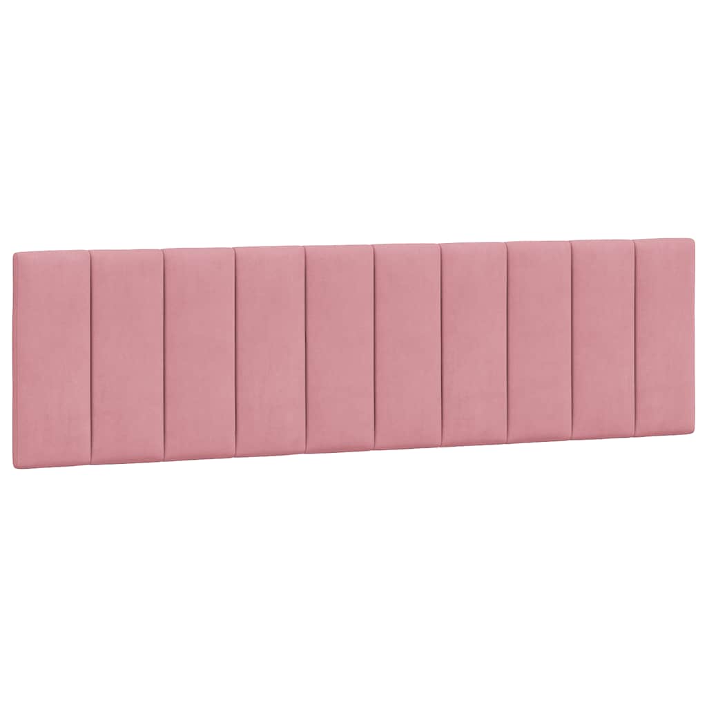 Kopfteil-Kissen "Hanko" Rosa 180 cm Samt