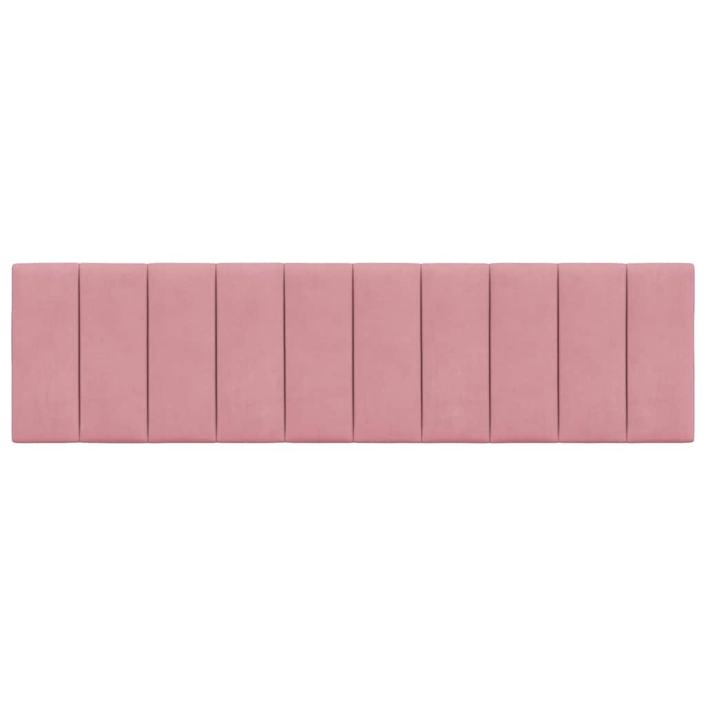 Kopfteil-Kissen "Hanko" Rosa 180 cm Samt