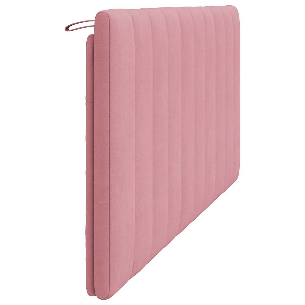 Kopfteil-Kissen "Hanko" Rosa 180 cm Samt