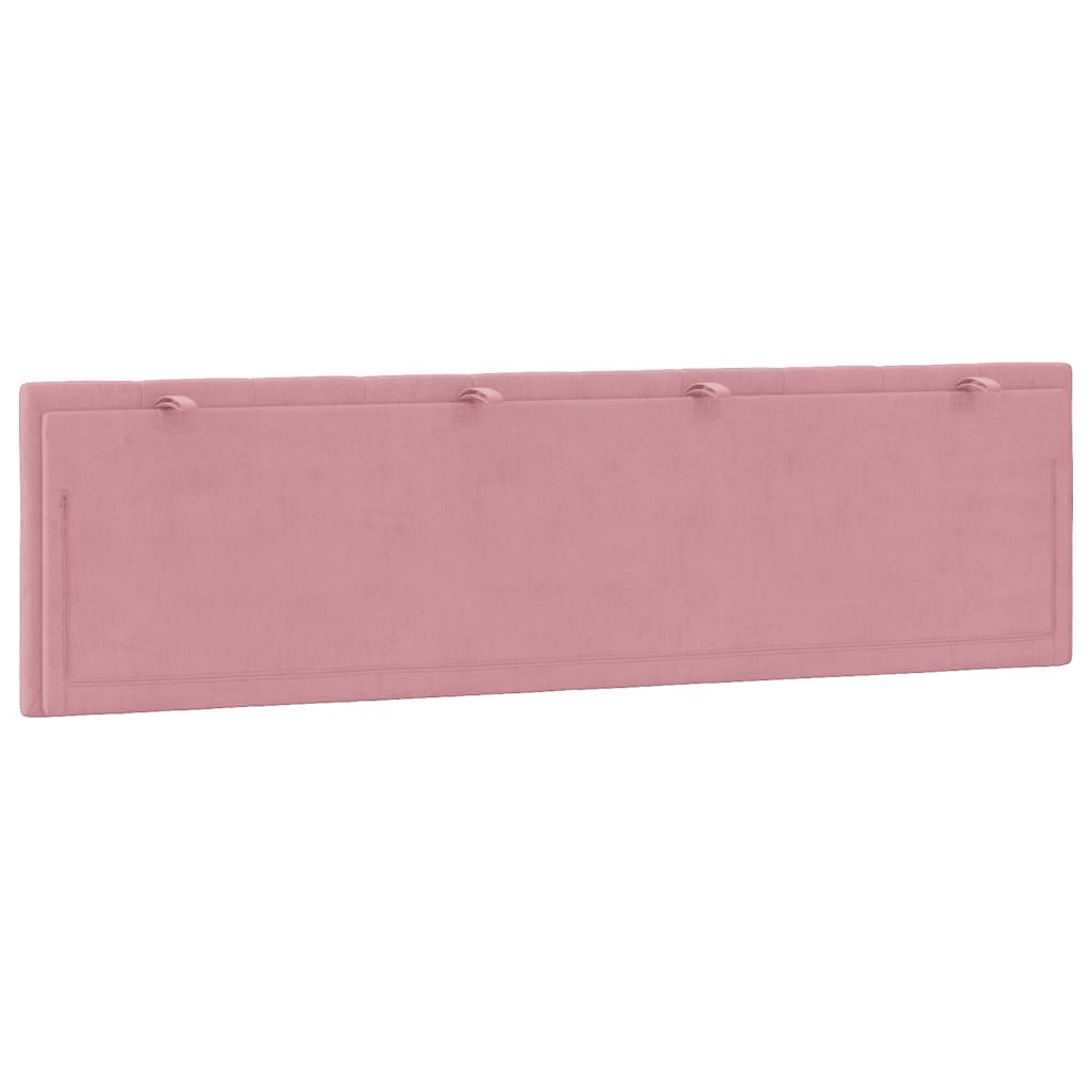 Kopfteil-Kissen "Hanko" Rosa 180 cm Samt