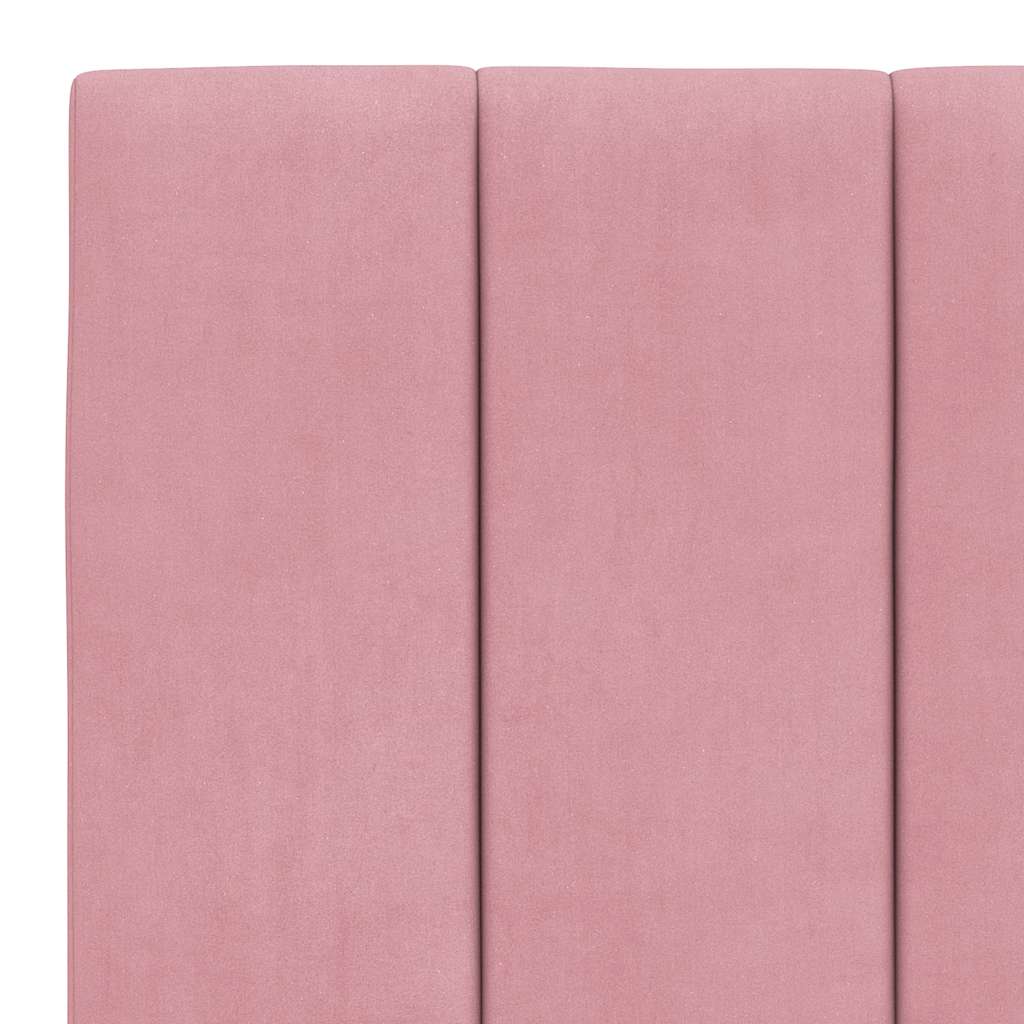 Kopfteil-Kissen "Hanko" Rosa 180 cm Samt