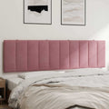 Kopfteil-Kissen "Hanko" Rosa 180 cm Samt