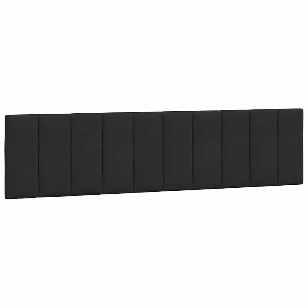 Kopfteil-Kissen "Hanko" Schwarz 200 cm Samt