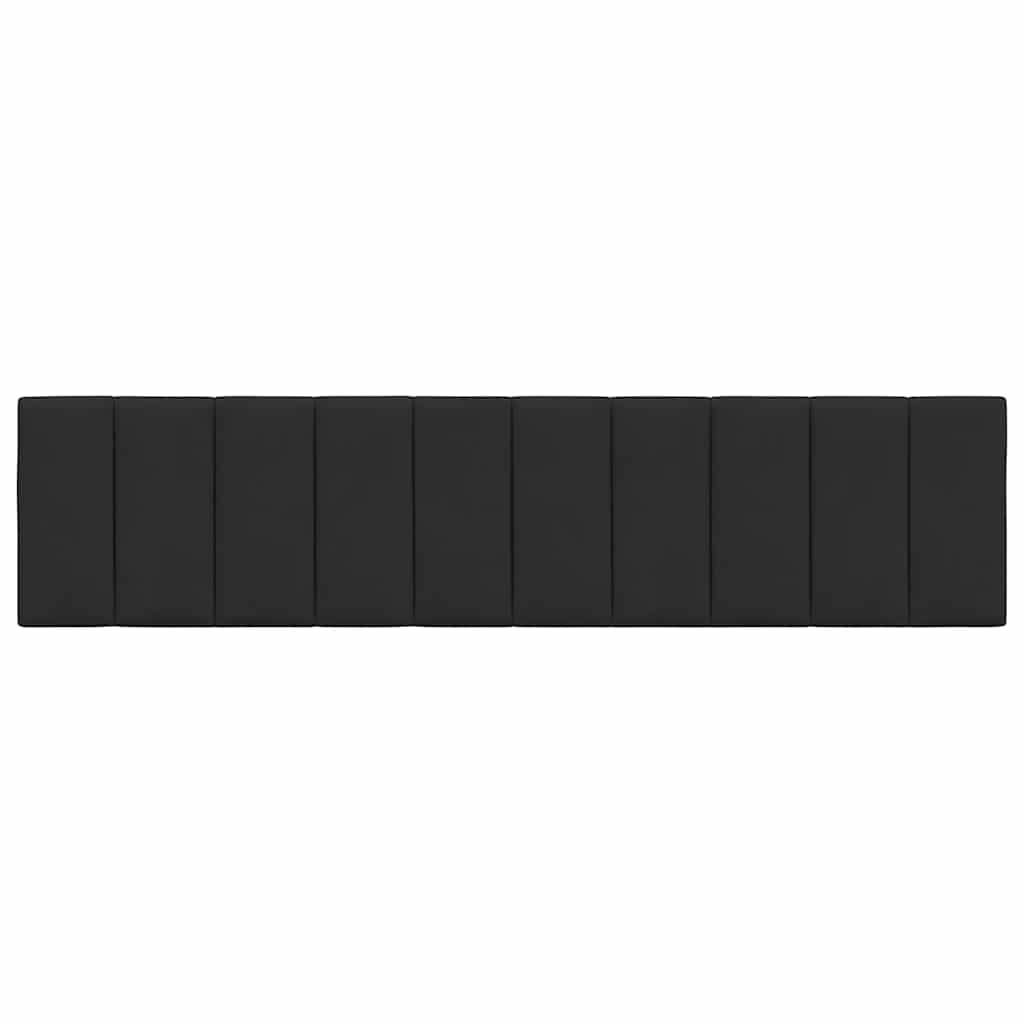 Kopfteil-Kissen "Hanko" Schwarz 200 cm Samt