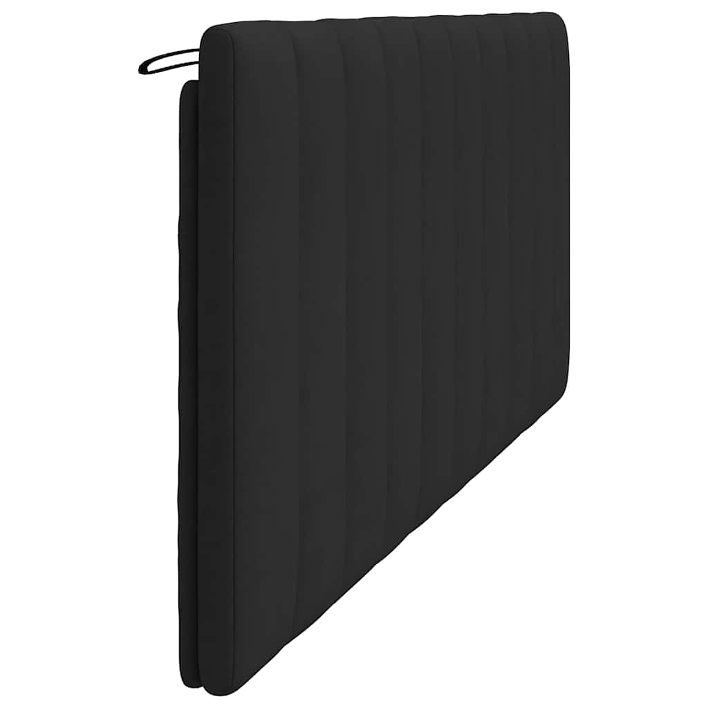 Kopfteil-Kissen "Hanko" Schwarz 200 cm Samt