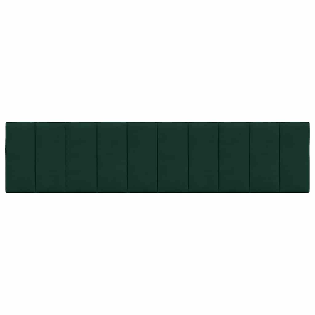Kopfteil-Kissen "Hanko" Dunkelgrün 200 cm Samt