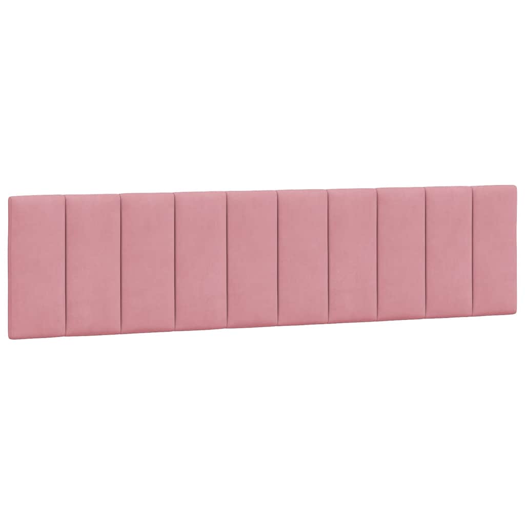 Kopfteil-Kissen "Hanko" Rosa 200 cm Samt
