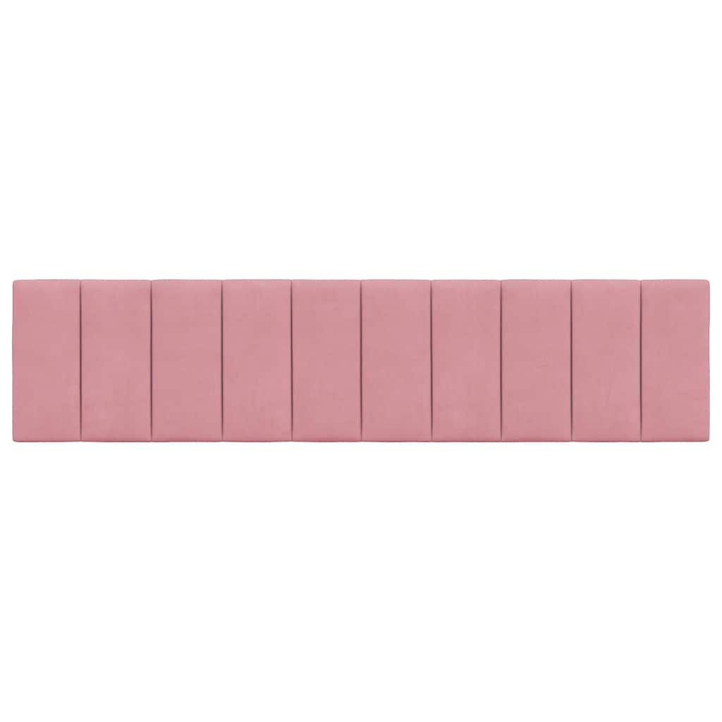 Kopfteil-Kissen "Hanko" Rosa 200 cm Samt