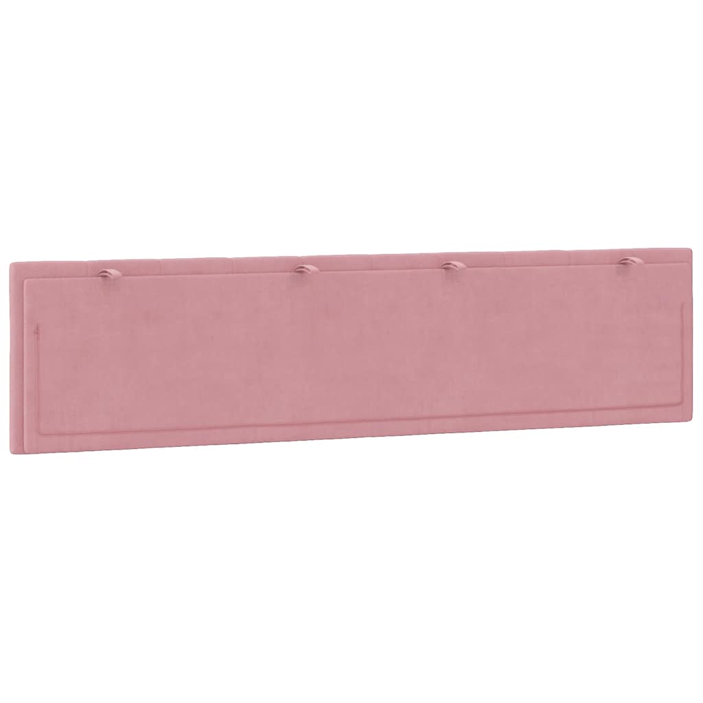 Kopfteil-Kissen "Hanko" Rosa 200 cm Samt