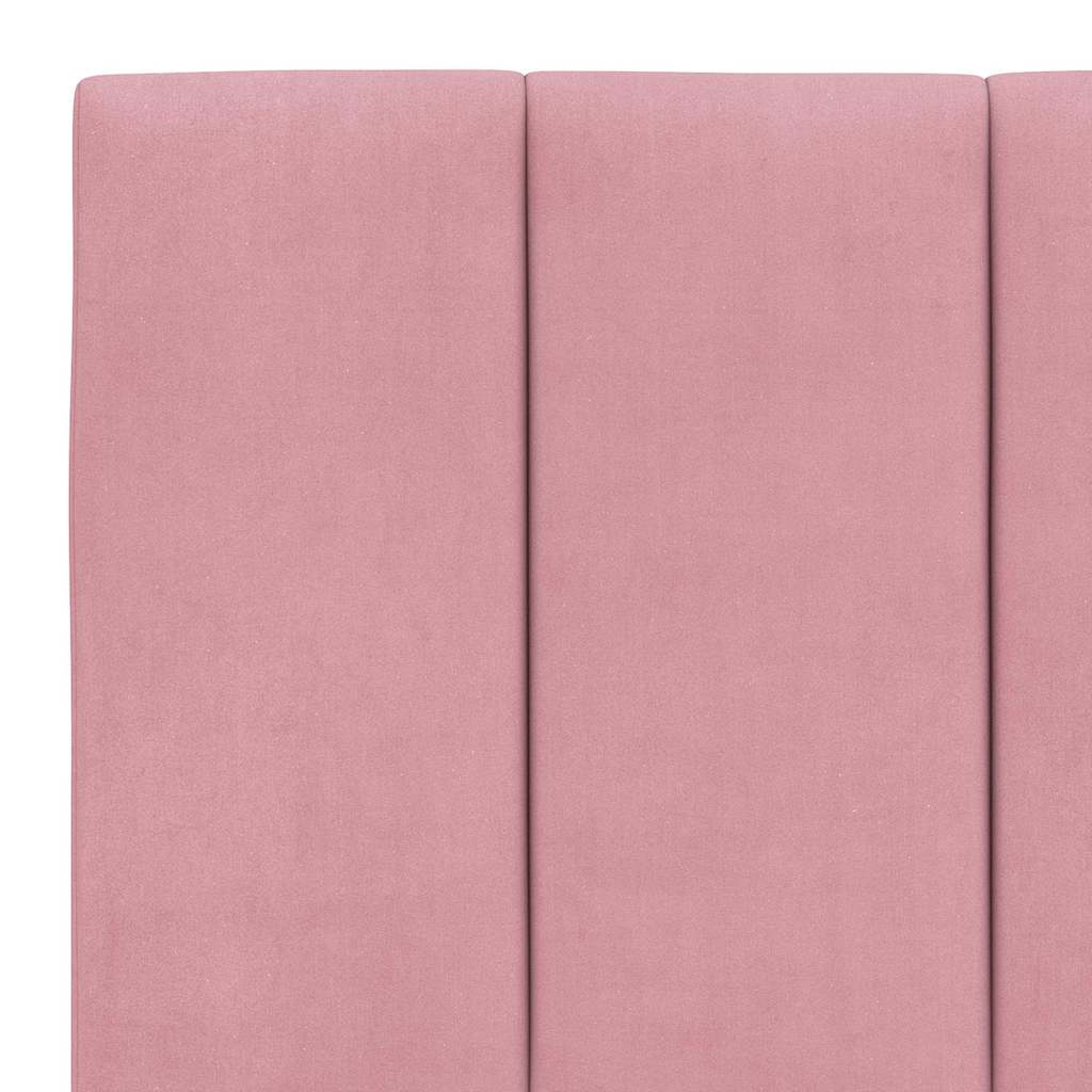 Kopfteil-Kissen "Hanko" Rosa 200 cm Samt