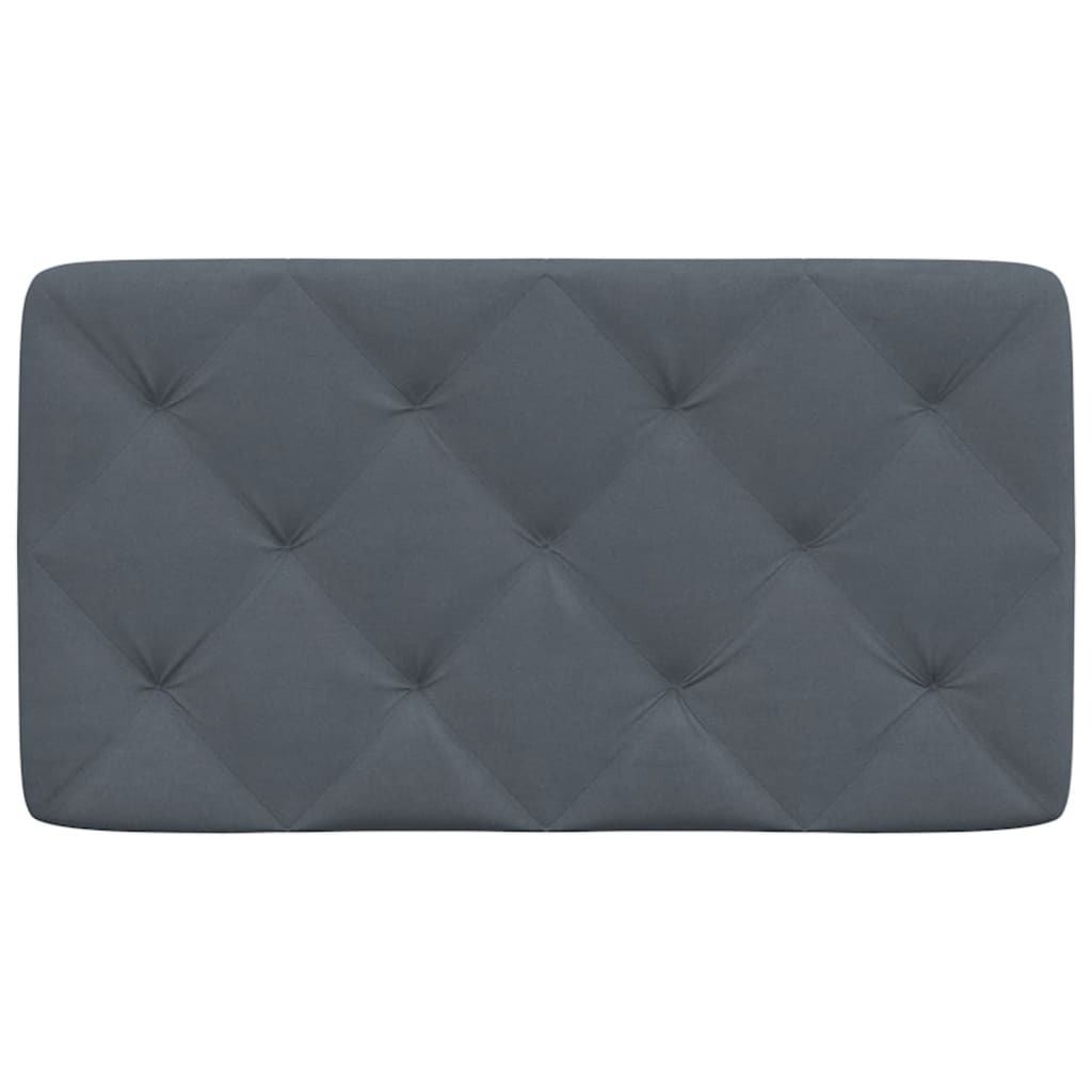 Kopfteil-Kissen Dunkelgrau 80 cm Samt