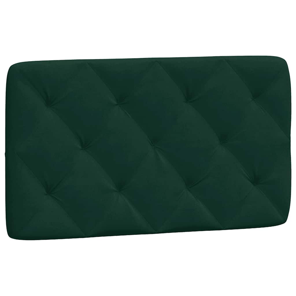 Kopfteil-Kissen Dunkelgrün 80 cm Samt