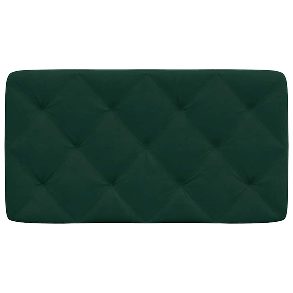 Kopfteil-Kissen Dunkelgrün 80 cm Samt