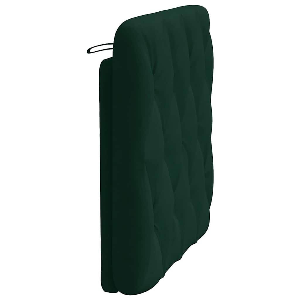 Kopfteil-Kissen Dunkelgrün 80 cm Samt