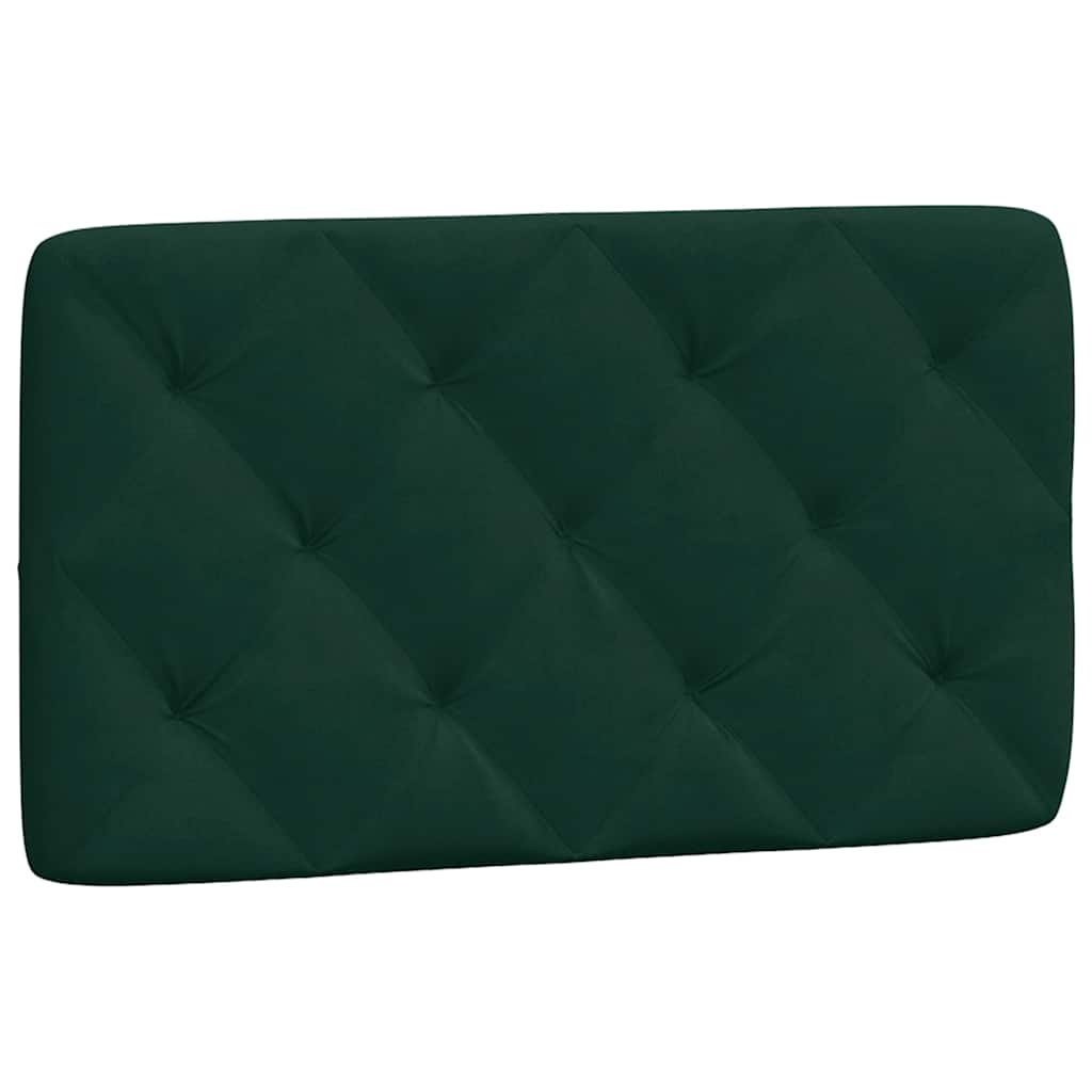 Kopfteil-Kissen Dunkelgrün 90 cm Samt