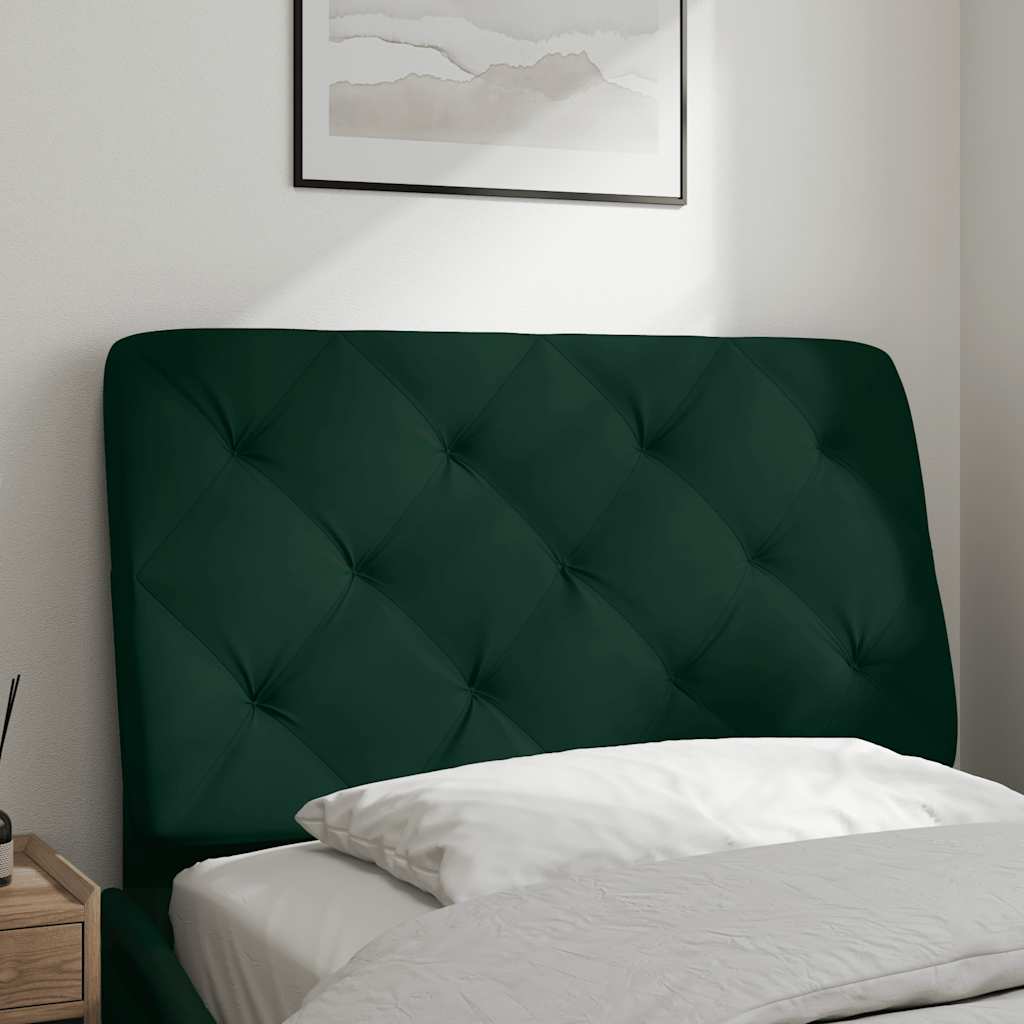 Kopfteil-Kissen Dunkelgrün 90 cm Samt