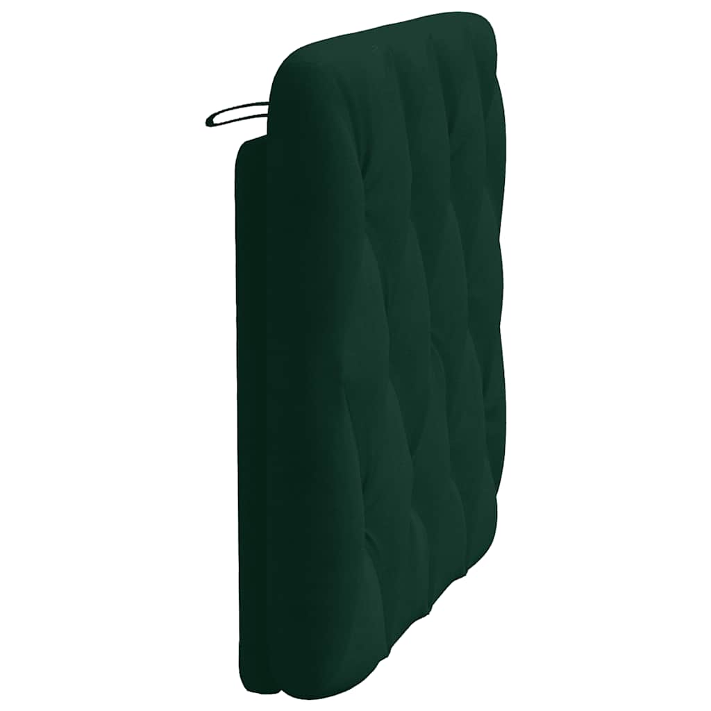 Kopfteil-Kissen Dunkelgrün 90 cm Samt