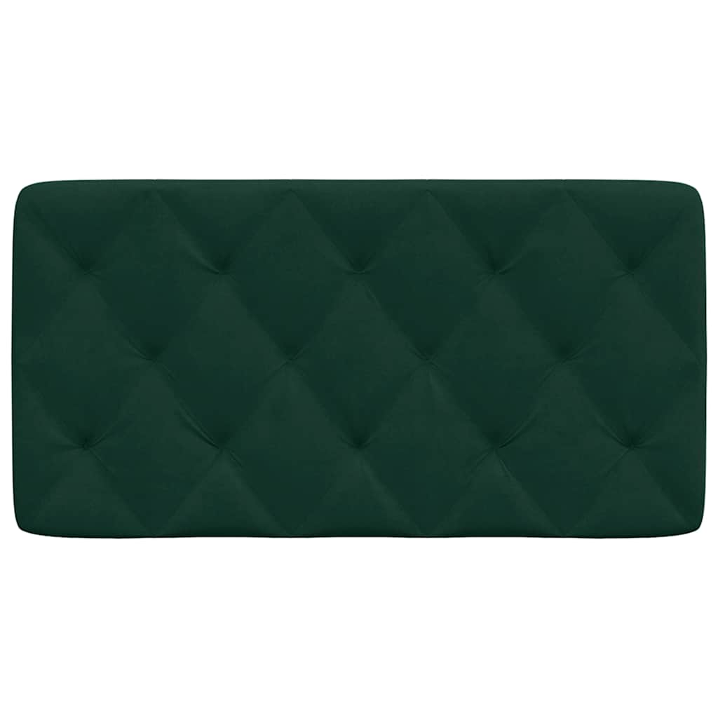 Kopfteil-Kissen Dunkelgrün 100 cm Samt