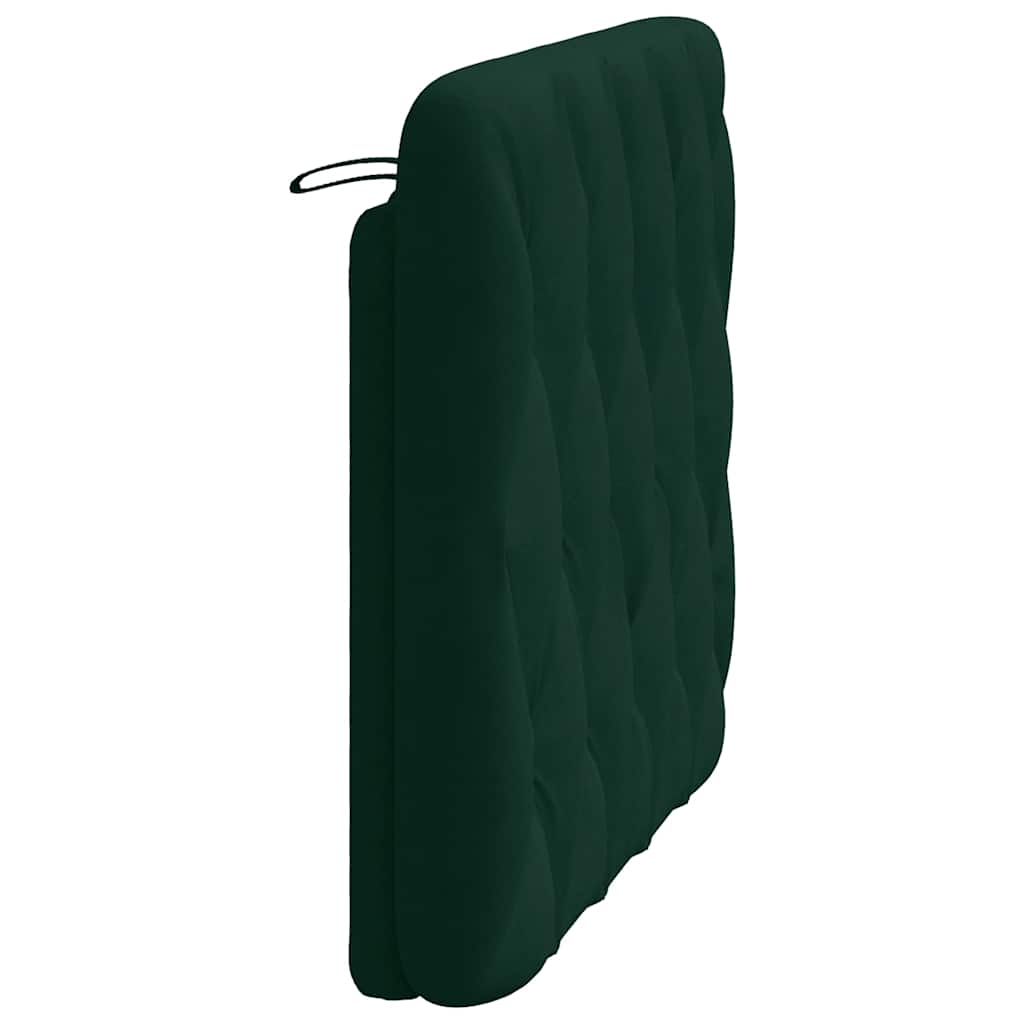 Kopfteil-Kissen Dunkelgrün 100 cm Samt