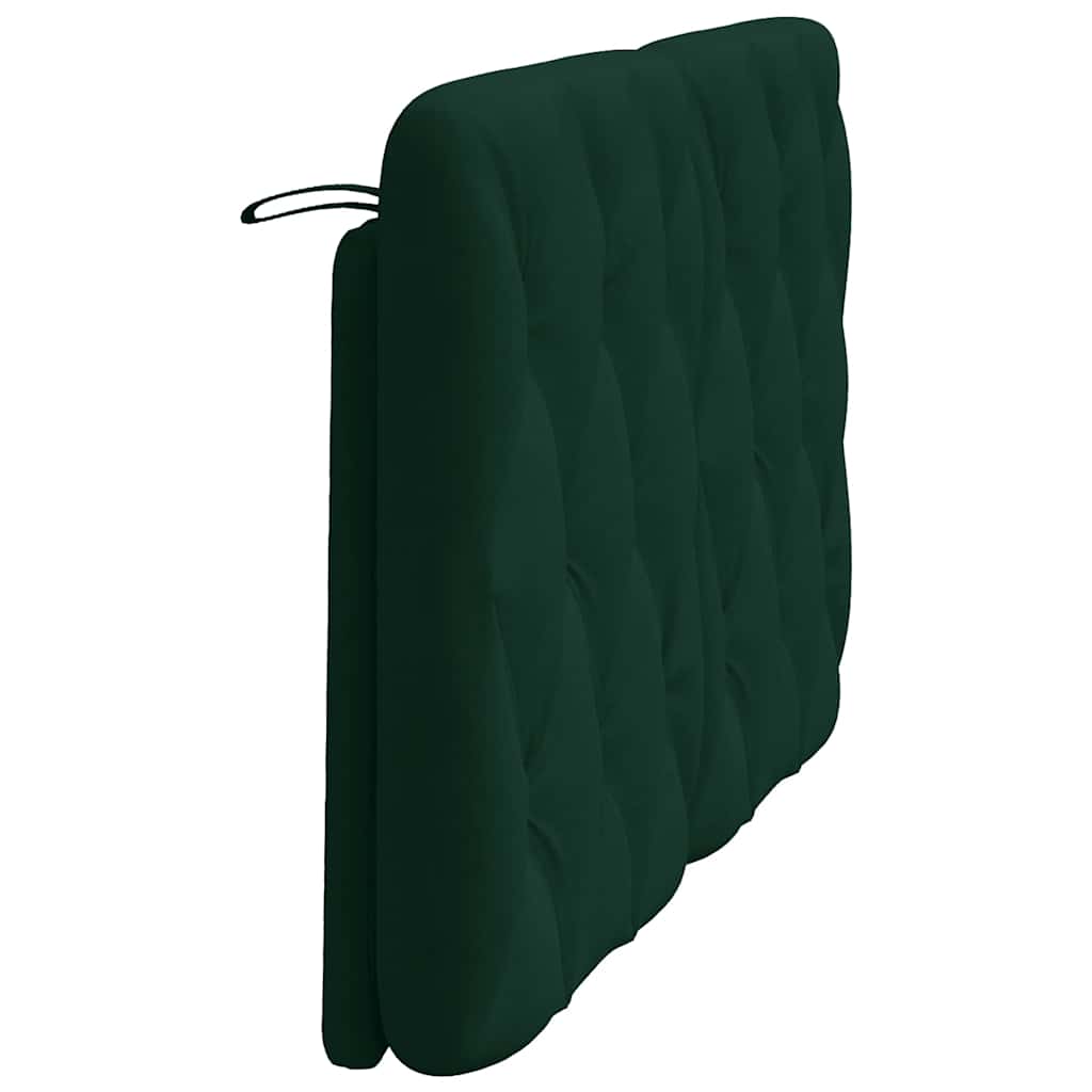Kopfteil-Kissen Dunkelgrün 120 cm Samt