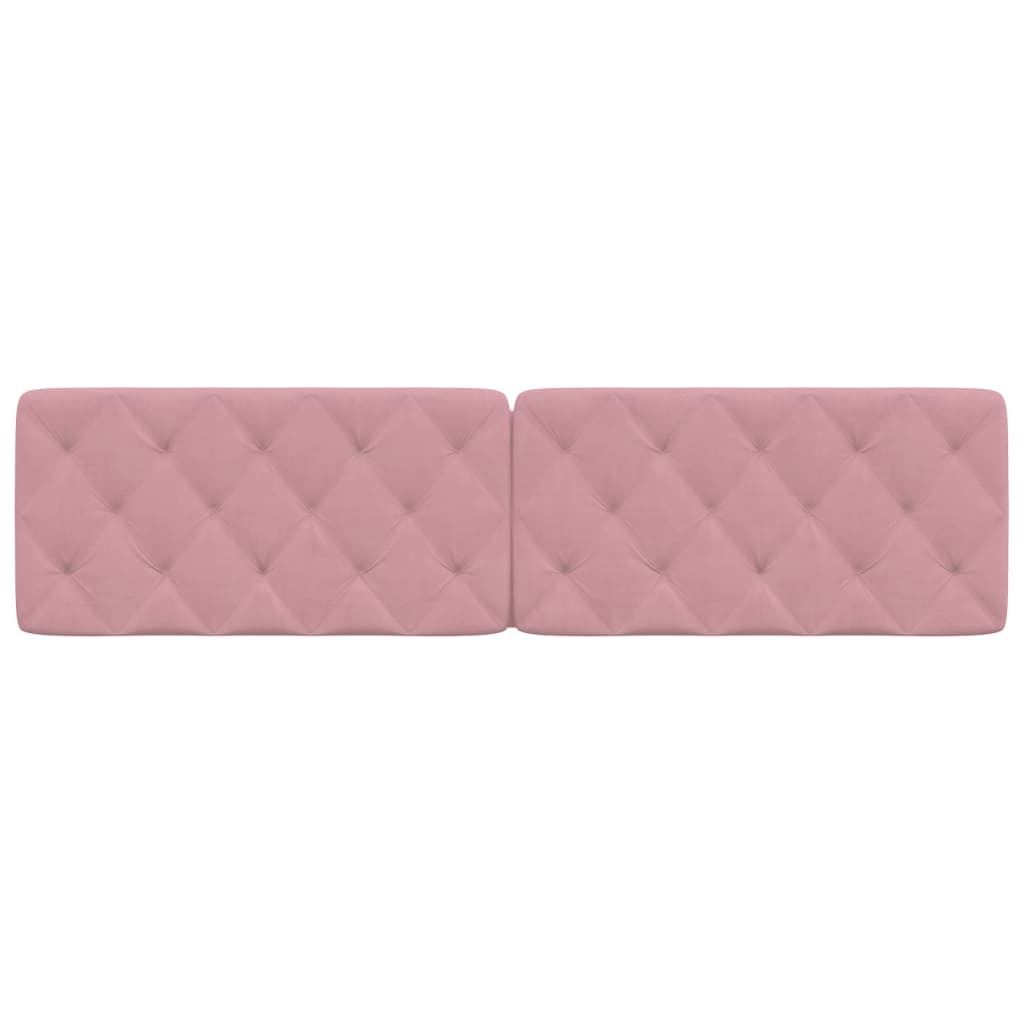 Kopfteil-Kissen Rosa 200 cm Samt